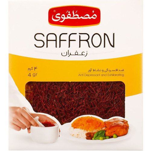 زعفران درجه یک مصطفوی وزن ۴گرم