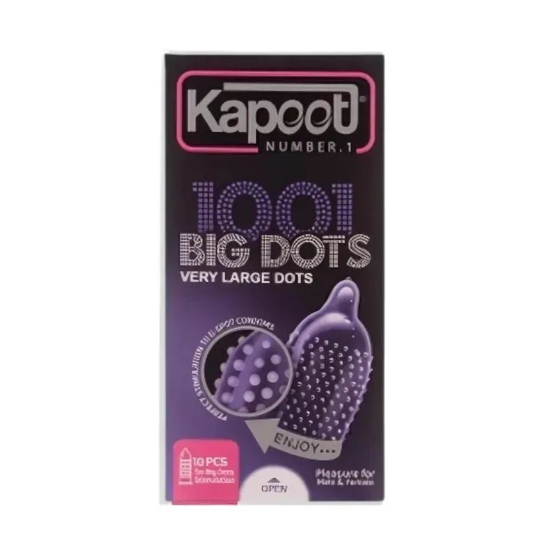 کاندوم کاپوت مدل Big Dots بسته 10 عددی